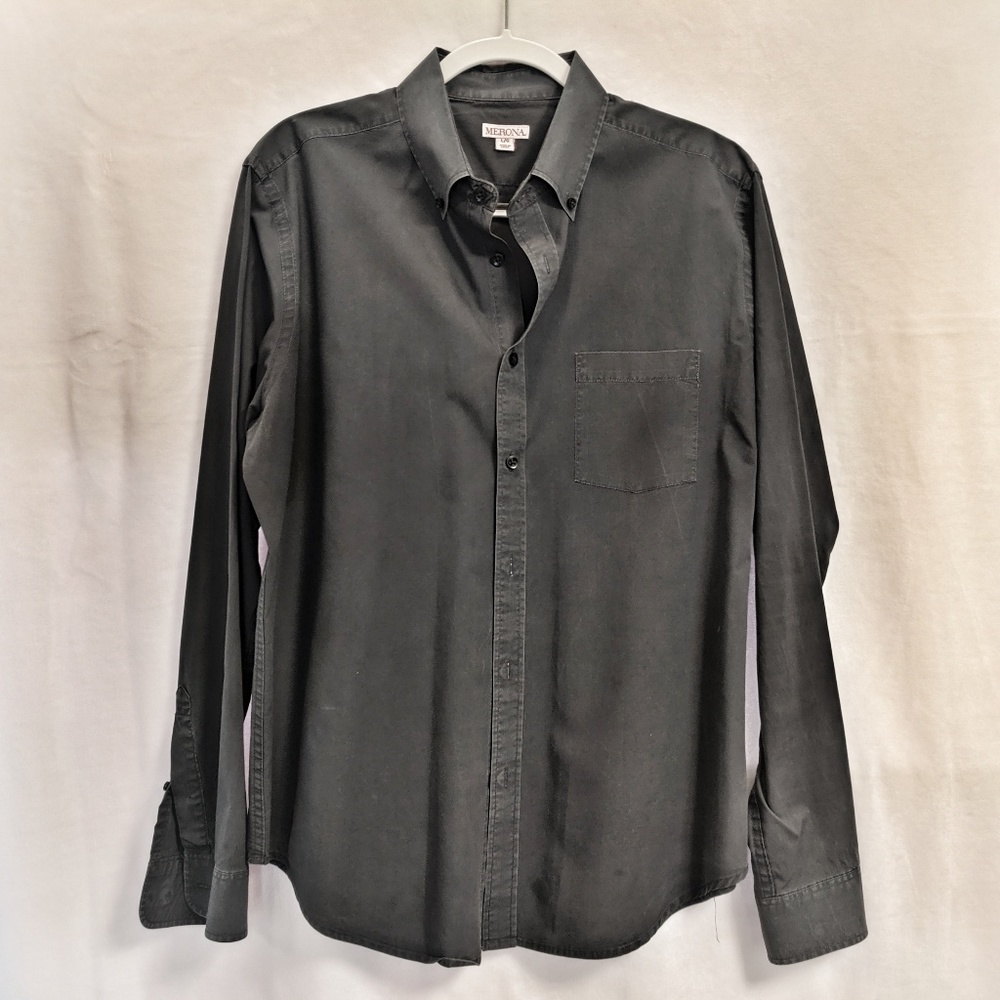 Merona Men's Grey Button Down Shirt